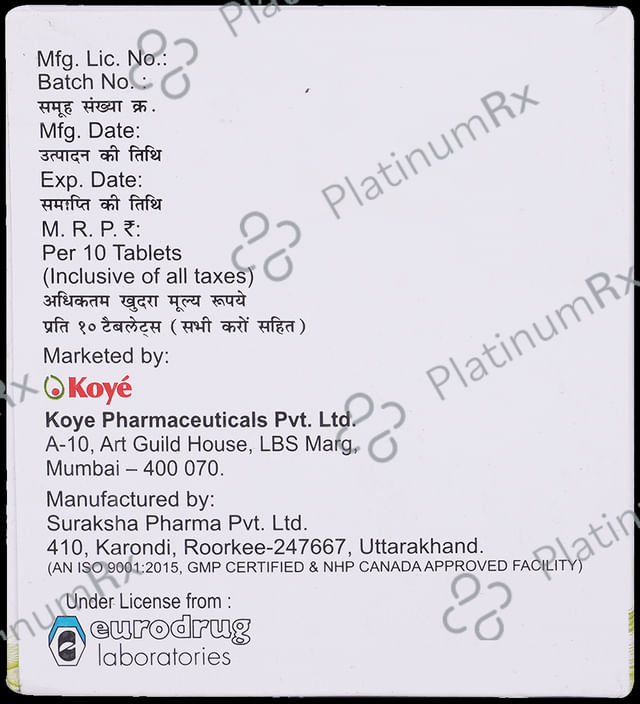 Spirodin 650mg Tablet MR 10s