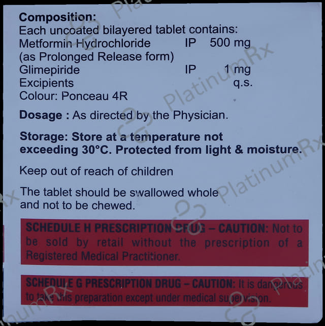 Mpride 1mg/500mg Tablet PR