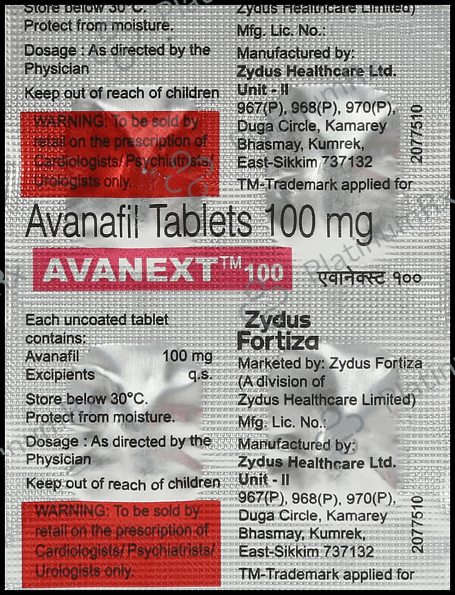 Avanext 100mg Tablet