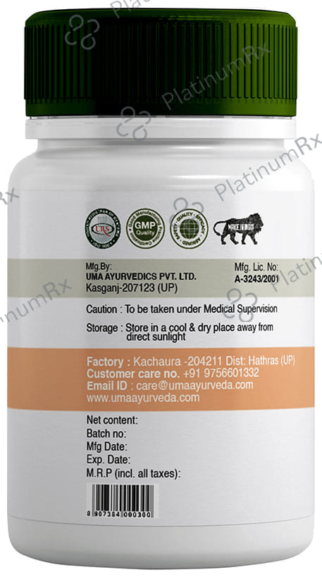 Uma Ayurveda Jivantarang for Vigour, Vitality & Stamina Tablet