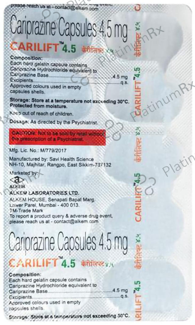 Carilift 4.5mg Capsule 10s