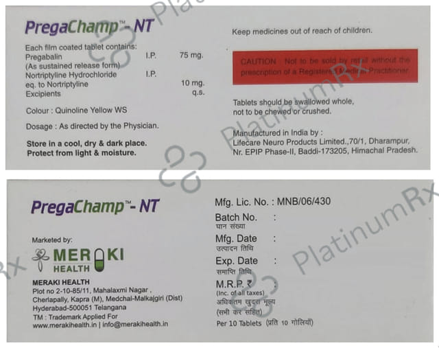 Pregachamp-NT Tablet SR