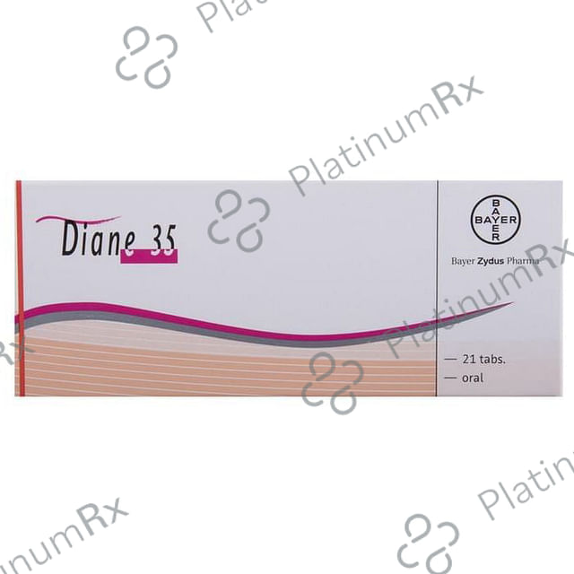 Diane 35 2/0.035mg Tablet 21s