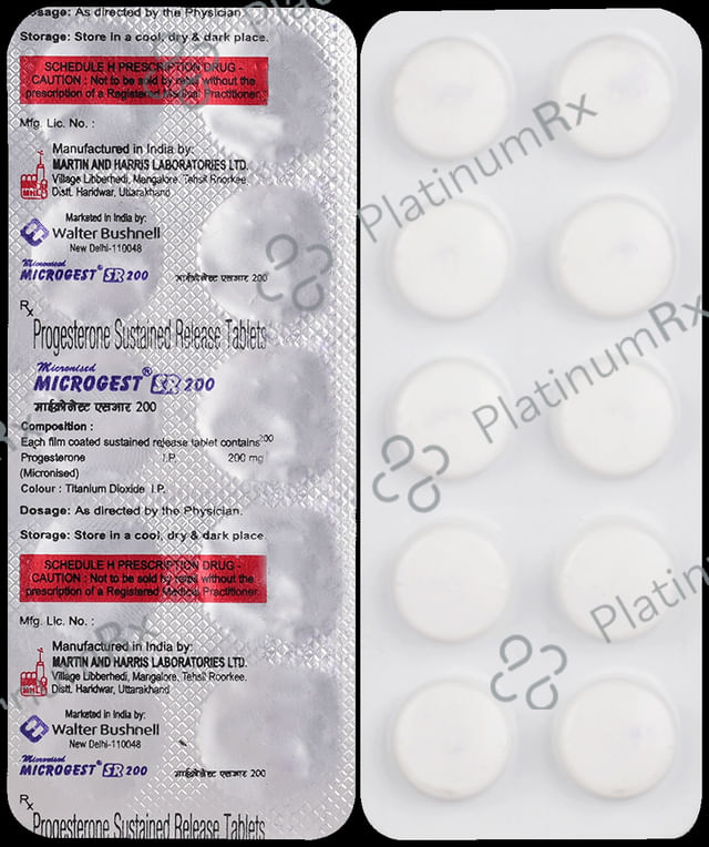 Microgest 200mg Tablet SR 10s