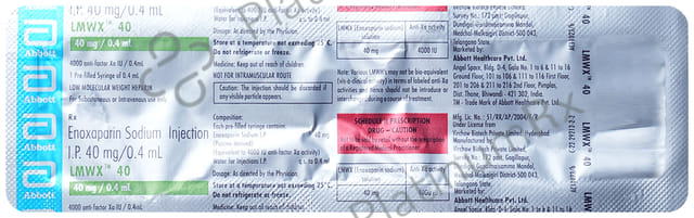 Lmwx 40mg Injection 0.4ml