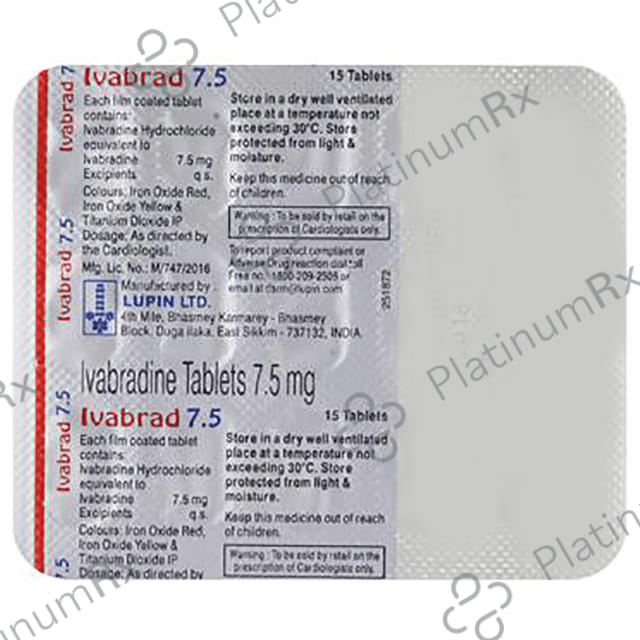 Ivabrad 7.5mg Tablet 15s