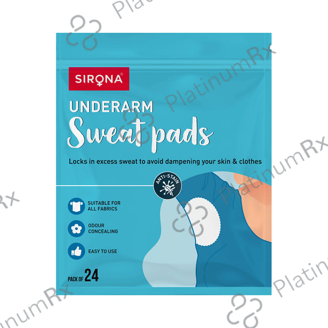 Sirona Underarm Sweat Pads 24 pads