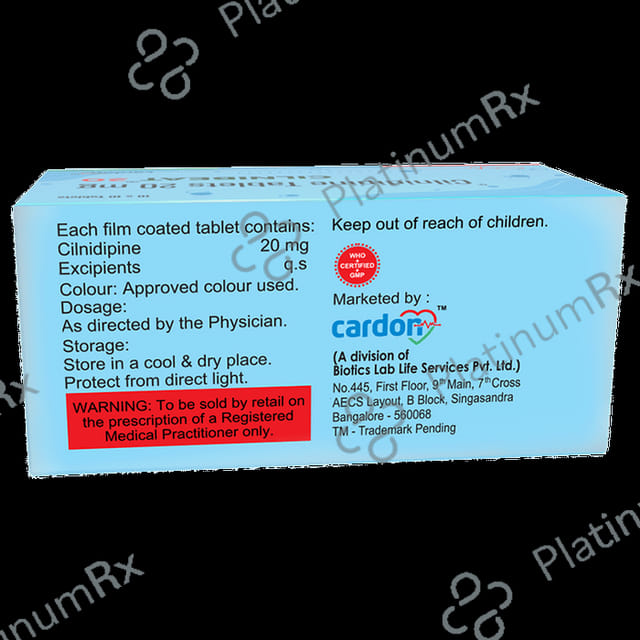 Cilnibeat 20mg Tablet