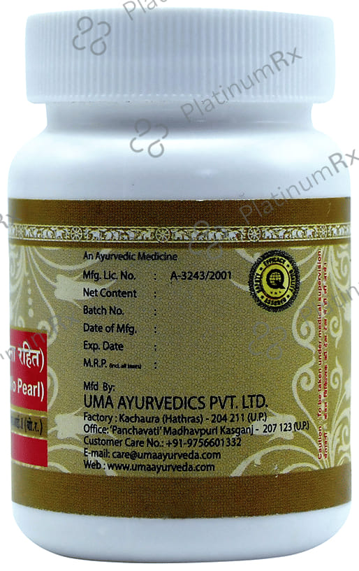 Uma Ayurveda Chandrakala Ras Tablet 1000 tablets