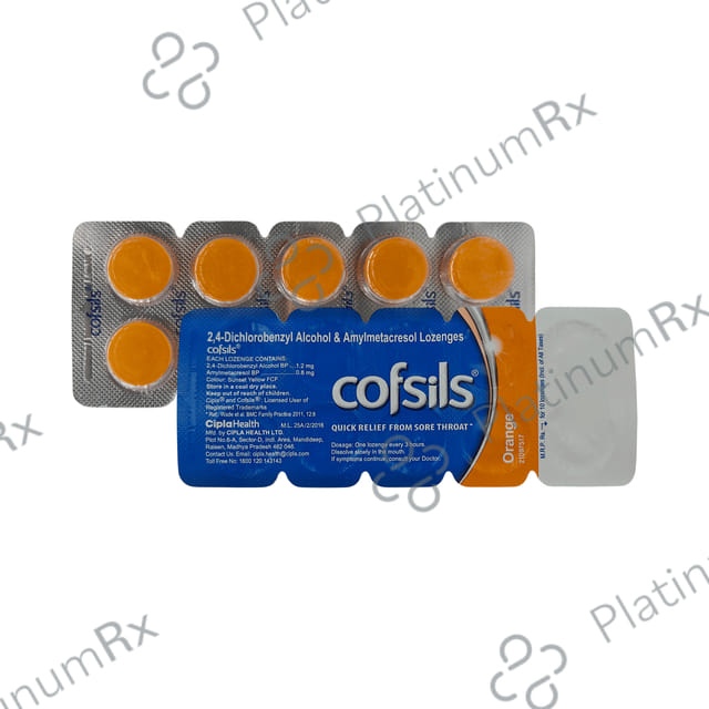 Cofsils 1.8mg Lozenges Orange 10s