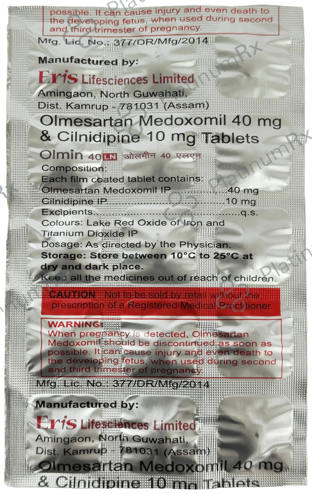 Olmin 40/10mg LN Tablet 15s