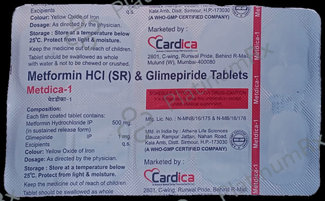 Metdica 1/500mg Tablet SR 10s