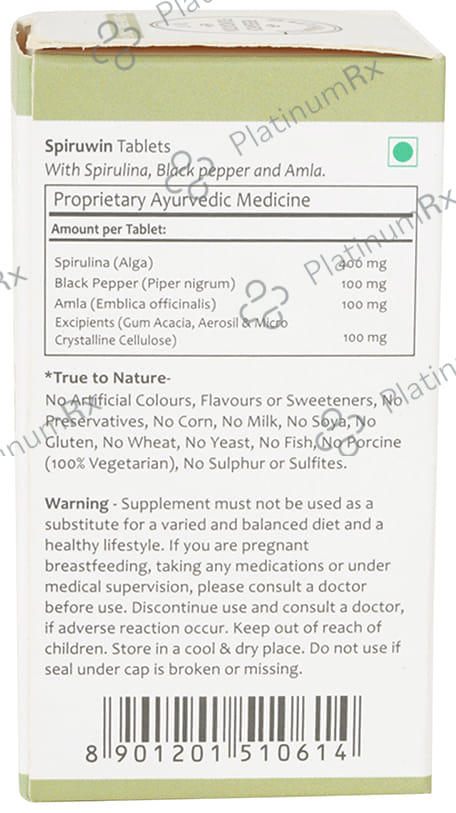 Baidyanath Ayurvedant Spiruwin Active Tablet