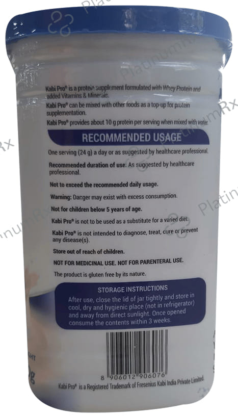 Kabipro 100% Whey Protein with Added Nutrients for Immune Support - Flavour Powder Vanilla