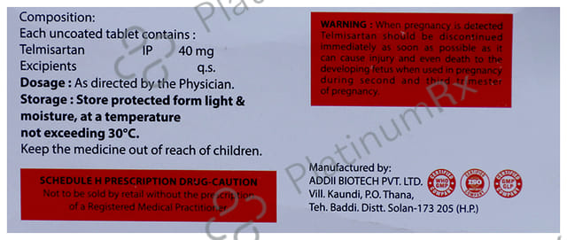 Telez 40mg Tablet 10s