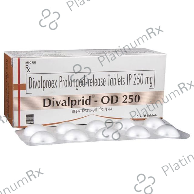 Divalprid 250mg OD Tablet PR 10s