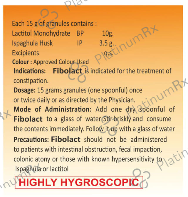 Fibolact 3.5/10gm Granules 90gm