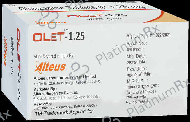 Olet 1.25mg Tablet 15s