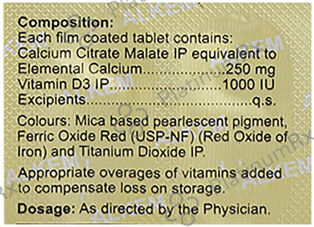 Gemcal Gold 250mg Tablet 15s
