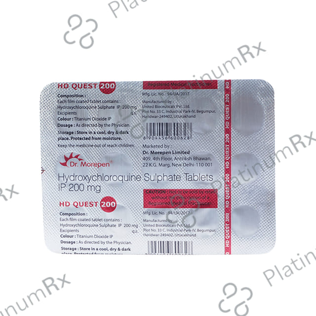 HD Quest 200mg Tablet 15s