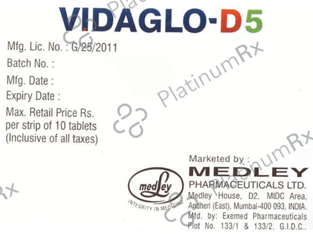 Vidaglo D5 Tablet SR