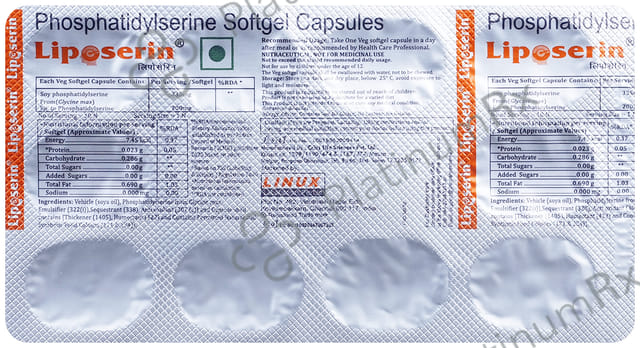 Liposerin 200mg Capsule 10s
