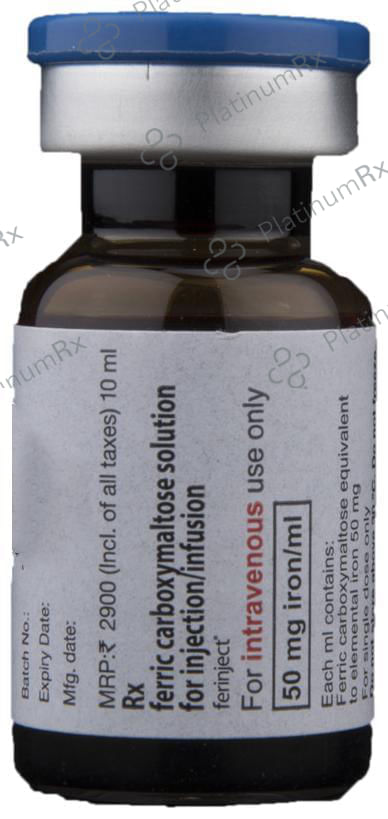 Ferinject 50mg Solution for Injection 10ml