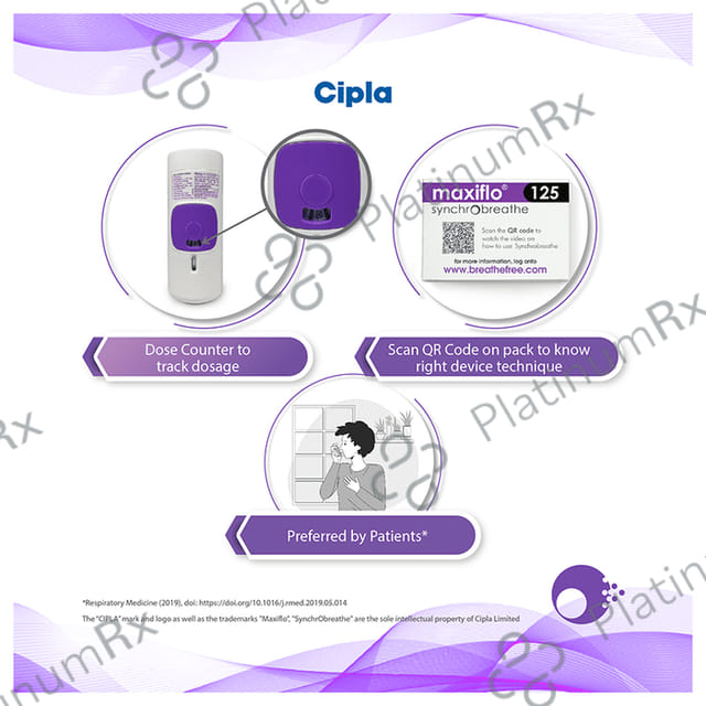 Maxiflo 125/6mcg Synchrobreathe Inhaler 120MDI