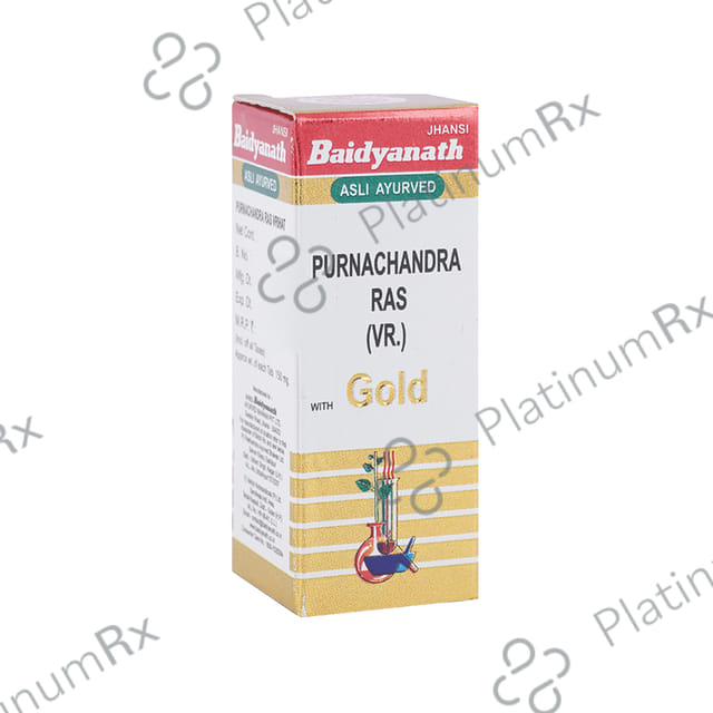 Baidyanath (Jhansi) Purnachandra Ras (Vr.) with Gold Tablet 10 tablets