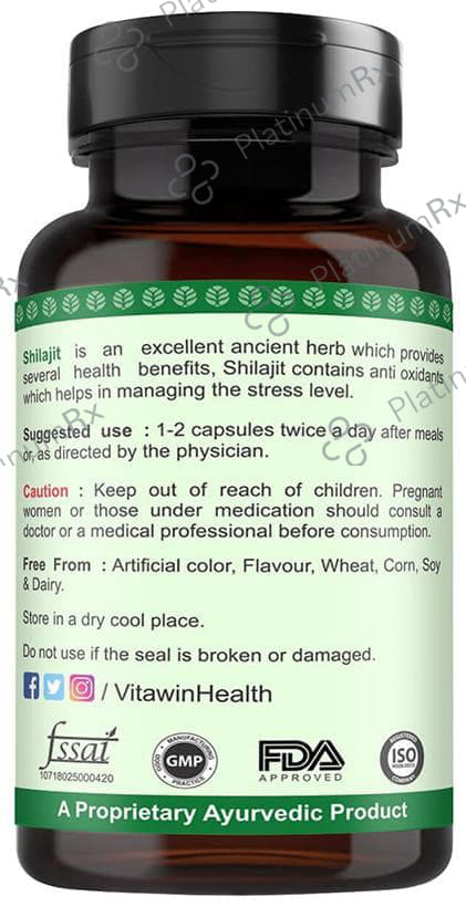 Vitawin Shilajit 500mg Capsule