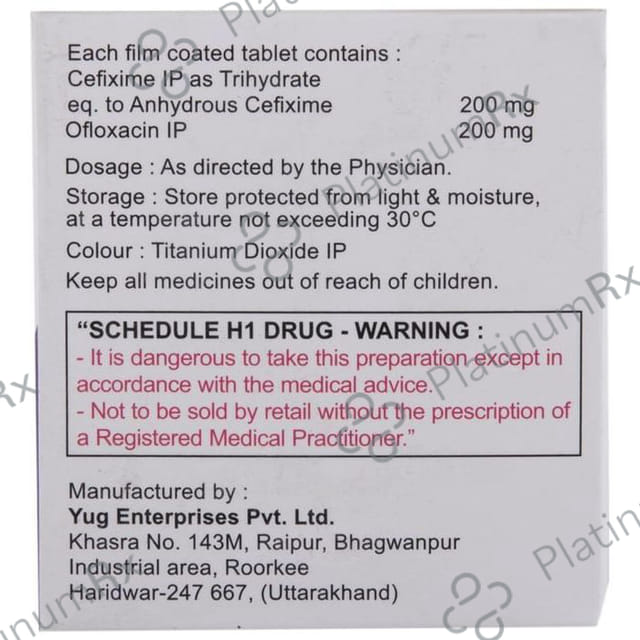 Cefiyug O 200/200mg Tablet 10s