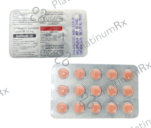Solifenac 10mg Tablet 15s