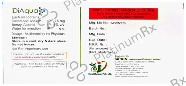 Idiaqua 75mg Injection 1ml