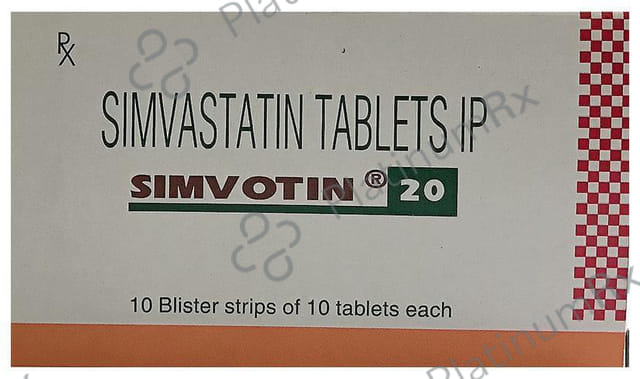 Simvotin 20mg Tablet 10s