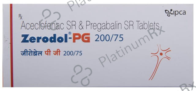 Zerodol PG 200/75mg Tablet SR 10s