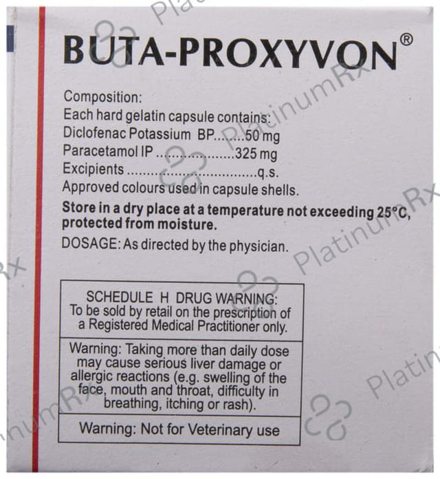 Buta Proxyvon 50/325mg Capsule 10s