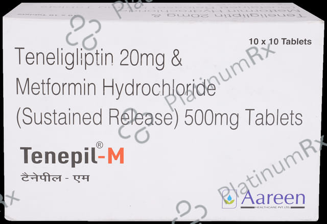 Tenepil M 500/20mg Tablet SR 10s