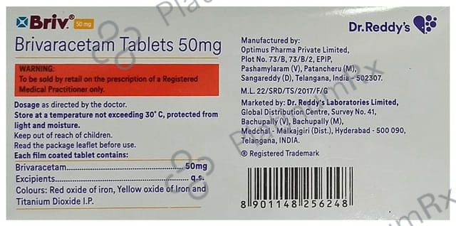 Briv Plus 50mg Tablet 10s