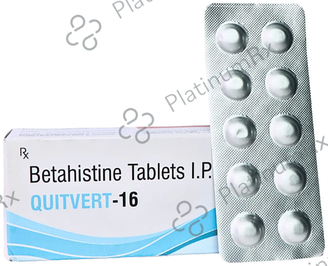 Quitvert 16mg Tablet 10s