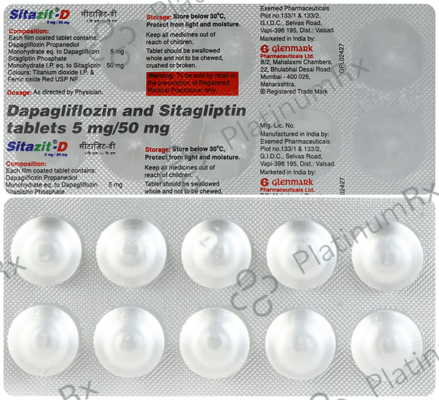 Sitazit D 5/50mg Tablet 10s