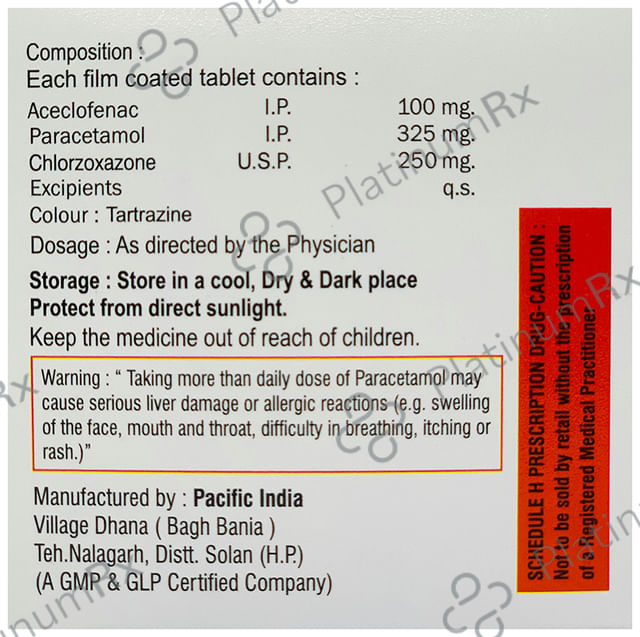 Acelive MR 100/250/325mg Tablet 10s