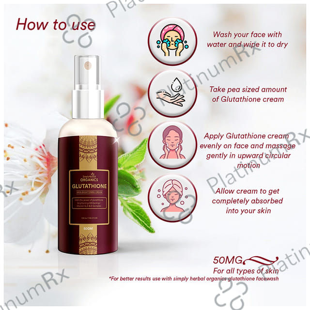 Simply Herbal Organics Glutathione Skin Brightening Cream