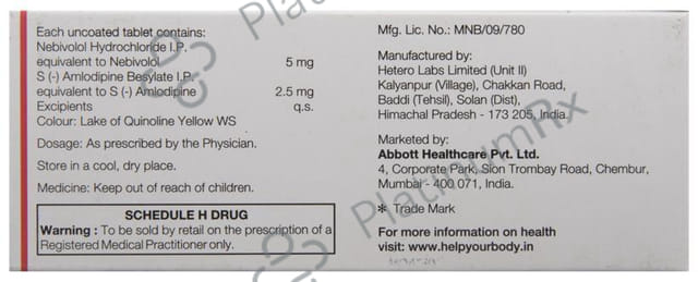 Nubeta SM 2.5/5mg Tablet 10s