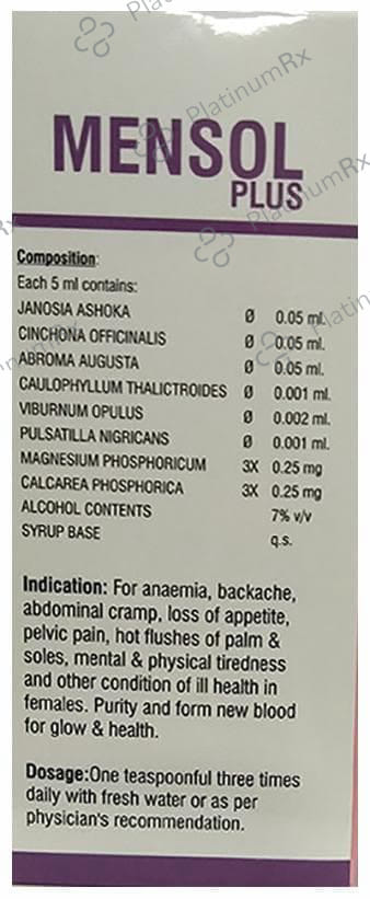 LDD Bioscience Mensol Plus Syrup 115 ml