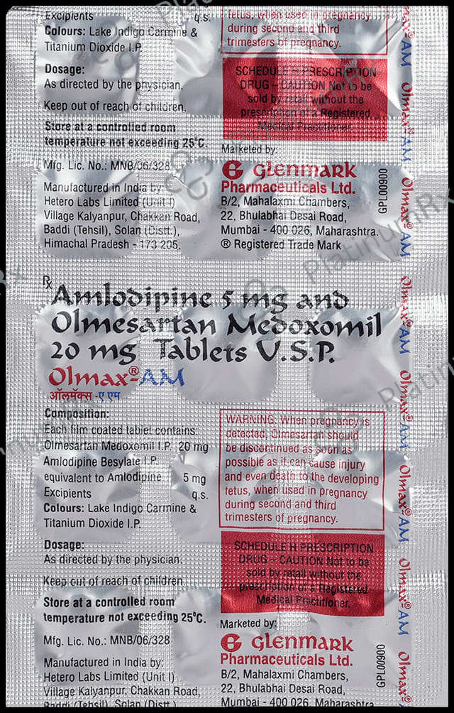 Olmax AM 5/20mg Tablet 15s