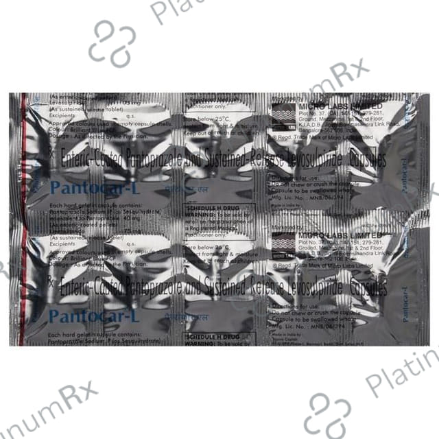Pantocar L 75/40mg Capsule SR 10s