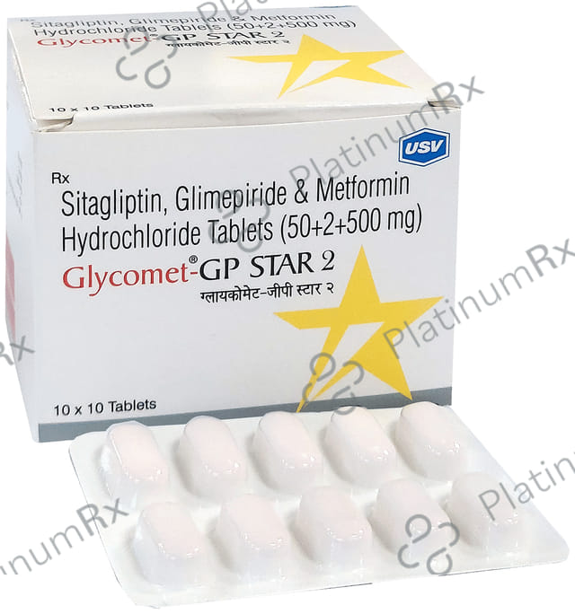 Glycomet GP Star 2/1000mg Tablet 10s