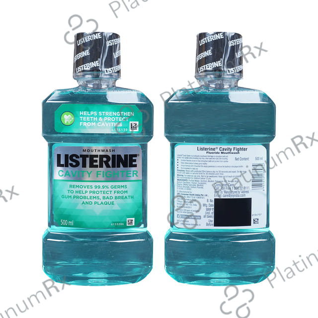 Listerine Cavity Fighter Mouth Wash 500ml