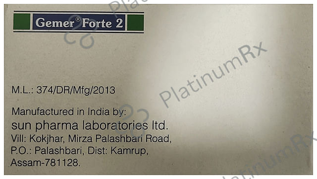 Gemer Forte 2/850mg Tablet PR 10s
