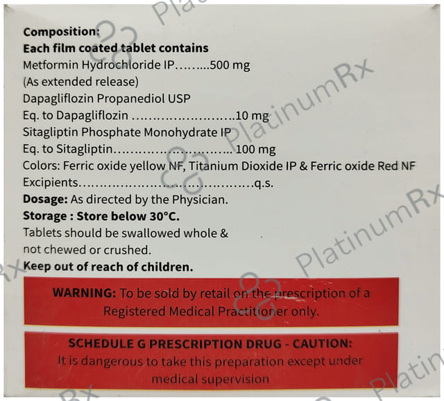 Dapahenz SM 10/500/100mg Tablet ER 10s